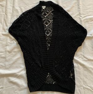 Dynamite - Short Sleeve Black Cardigan - M